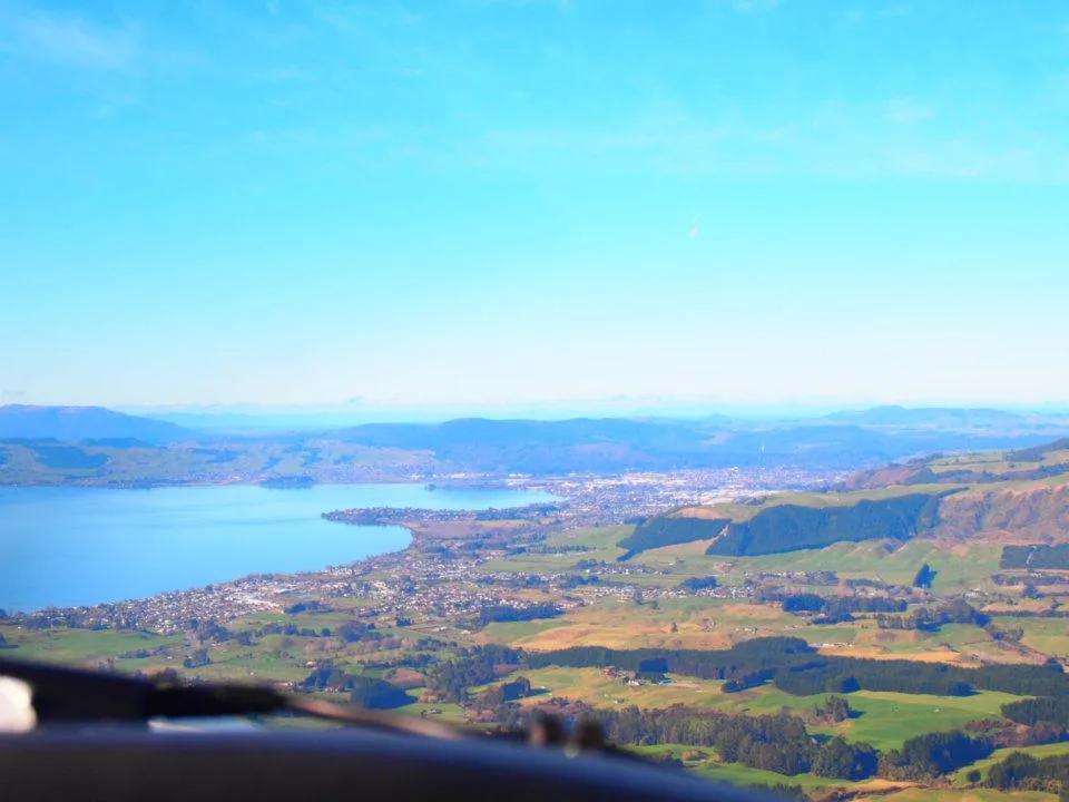 Rotorua city and lake